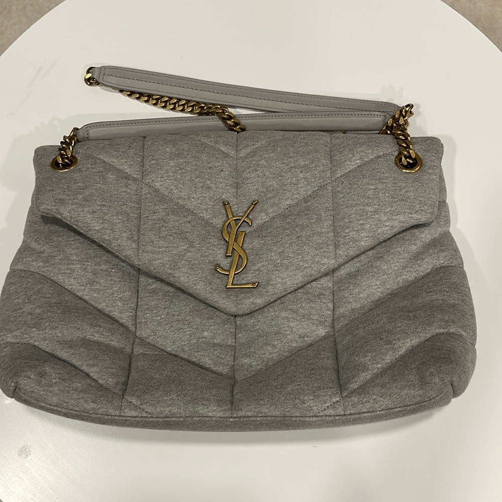 Saint Laurent Quilted Gray handbag